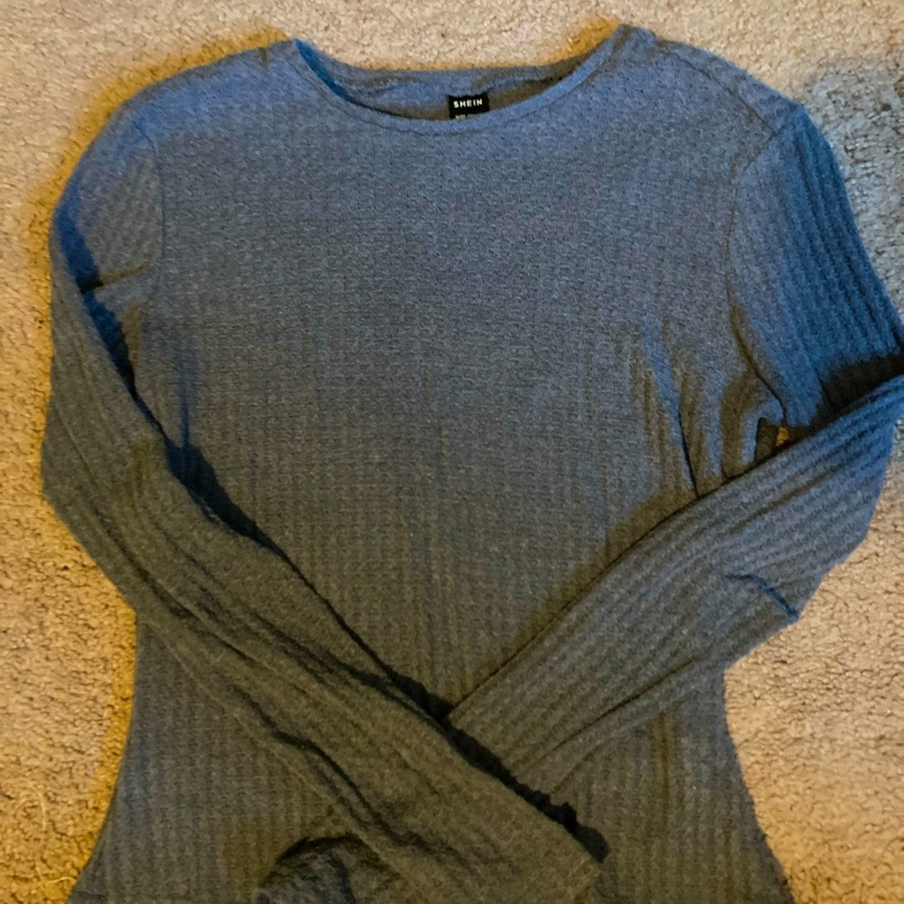 Grey basic long sleeve
